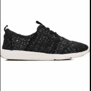 Tom’s Del Rey Woven Glitter Shoes women’s size 8